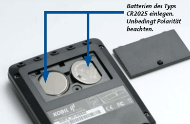 Batteriewechsel bei KOBIL TAN Optimus comfort Batteriewechsel bei KOBIL TAN Optimus comfort