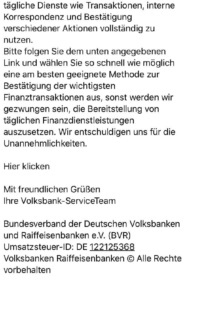 Beispiel Phishing-Versuch Beispiel Phishing-Versuch