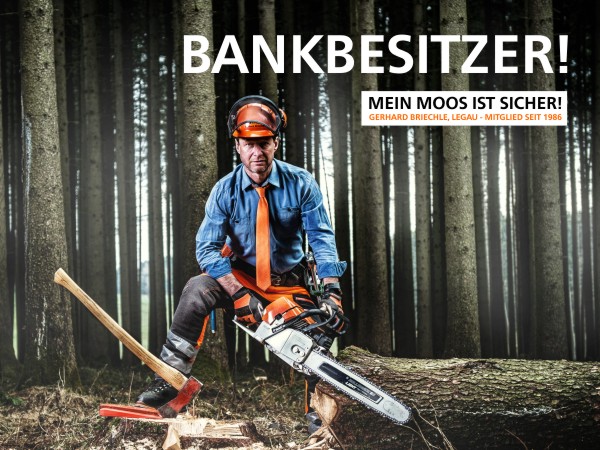 Bankbesitzer - Waldarbeiter Bankbesitzer - Waldarbeiter