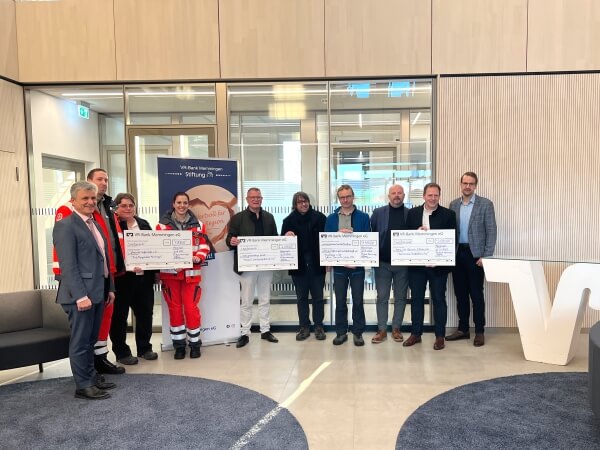 Spendenübergabe VR-Stiftung Spendenübergabe VR-Stiftung