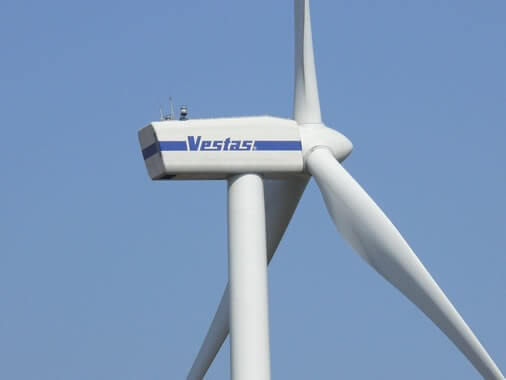 Blick auf den Generator - Windkraftanlge Lohberg