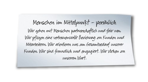 Menschen im Mittelpunkt